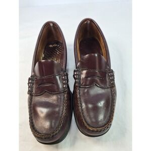 Sebago Classic Joe Penny Loafers Burgundy Leather Mens Size 7 Made in USA